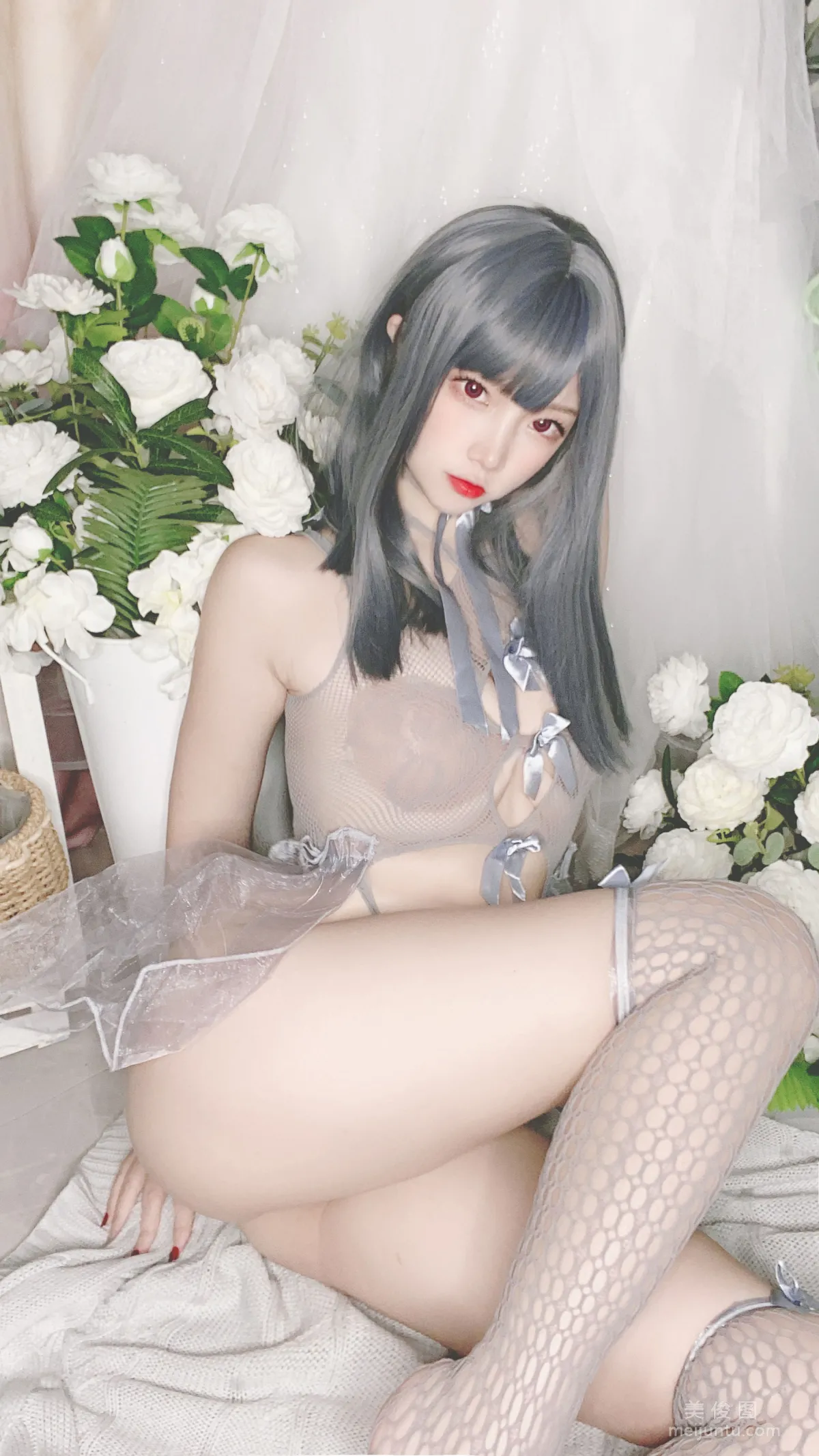 [Cosplay] 人氣Coser二佐Nisa - 藍色網狀比基尼 10