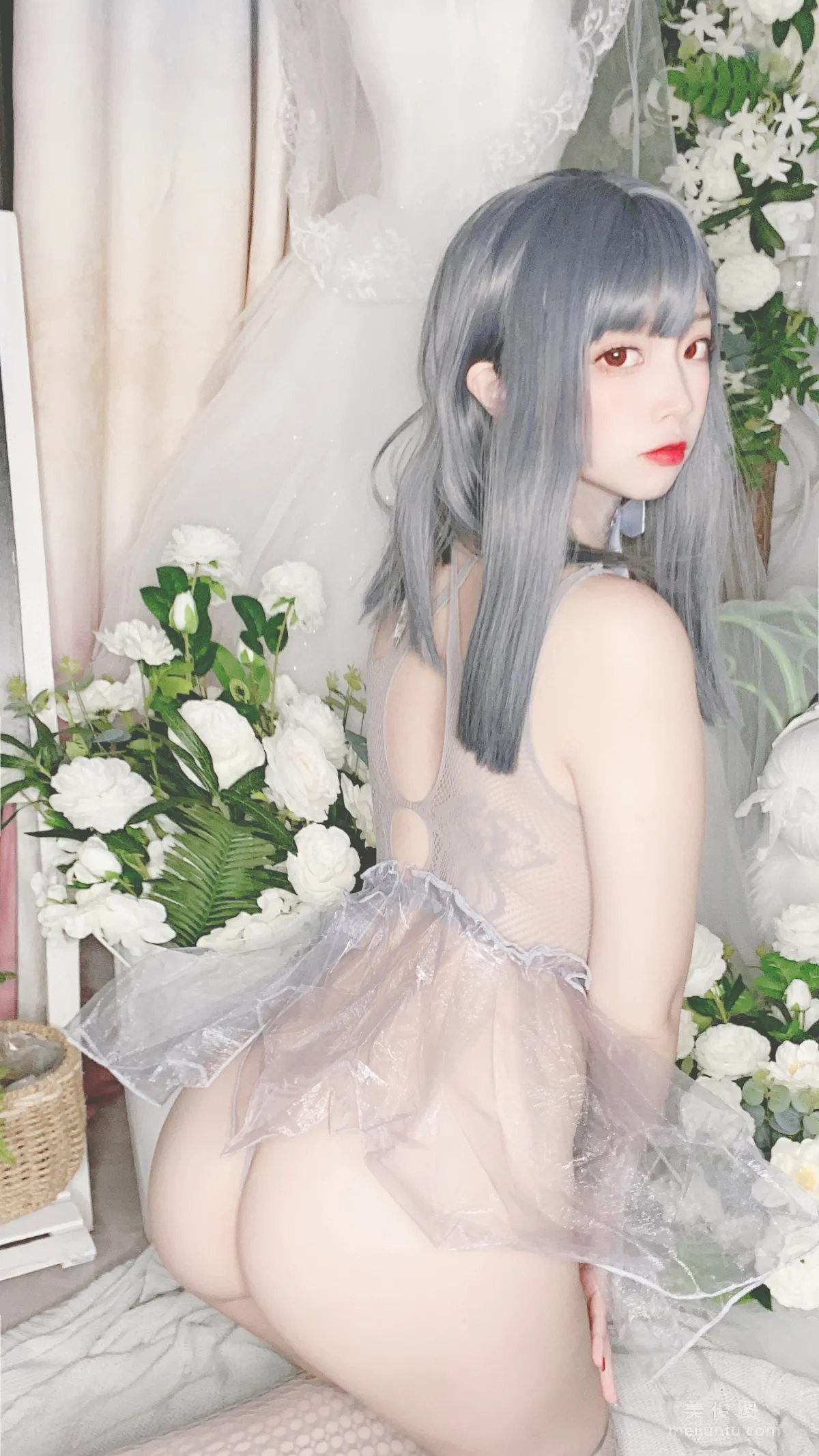 [Cosplay] 人氣Coser二佐Nisa - 藍色網狀比基尼 22