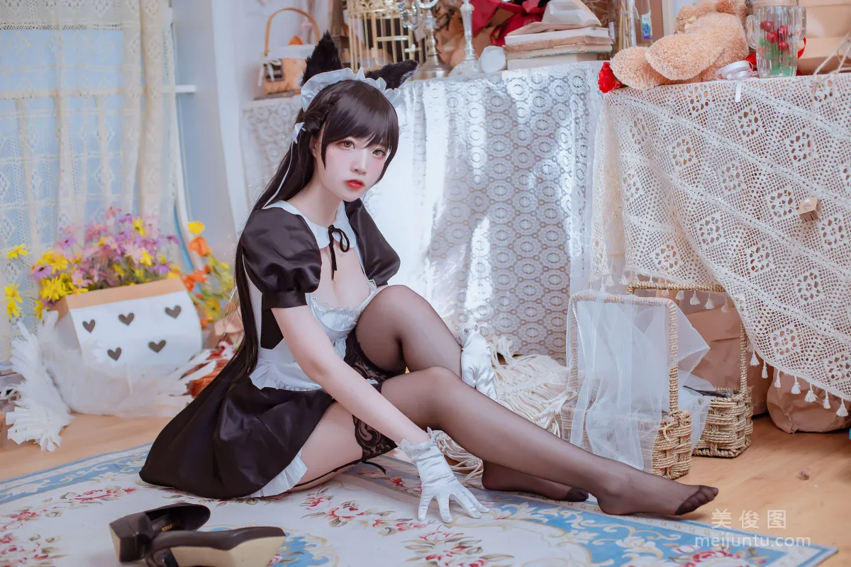 [Cosplay寫真] 二佐Nisa - 犬之眷之碧藍愛宕 女仆 12