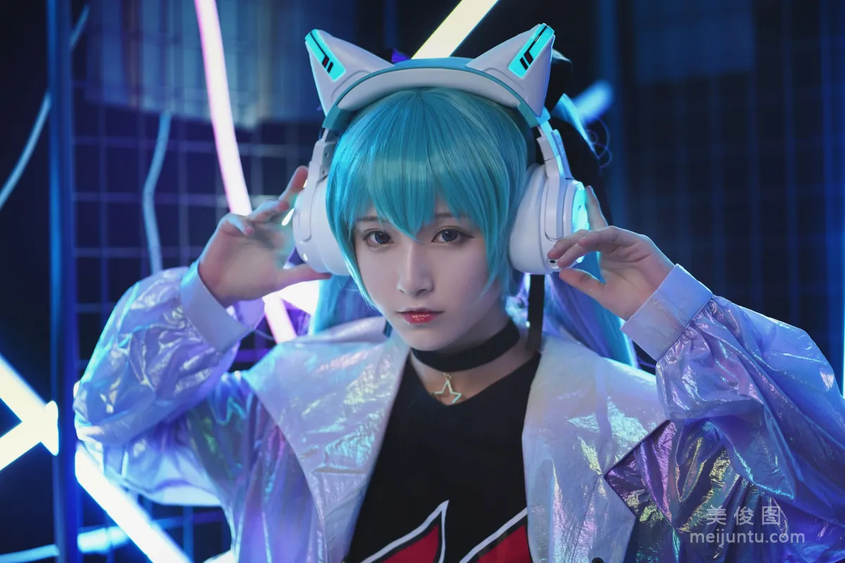 [Cosplay] 動漫博主鐵闆燒鬼舞w - 妖舞耳機miku 寫真集 11