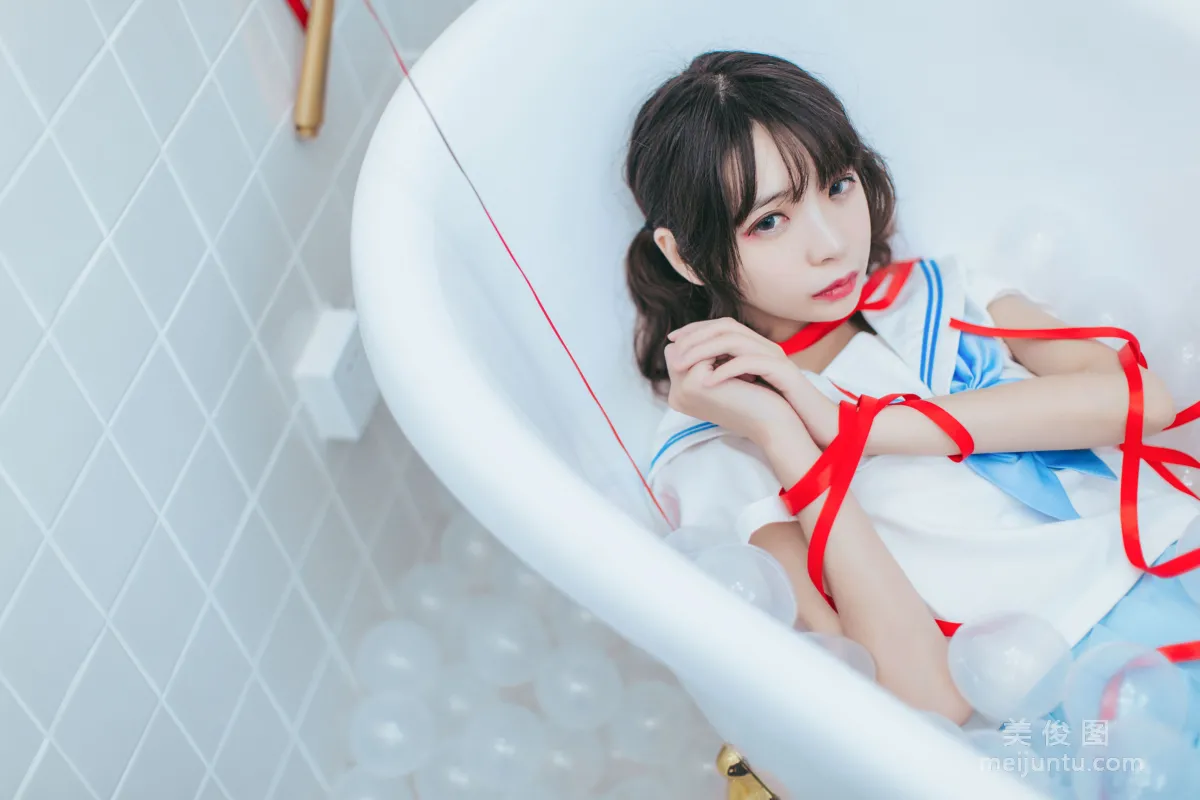 [Cosplay] 疯猫ss - 浴室JK 写真集8