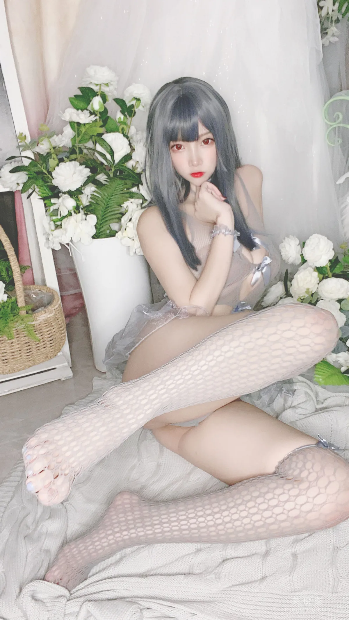[Cosplay] 人氣Coser二佐Nisa - 藍色網狀比基尼 38