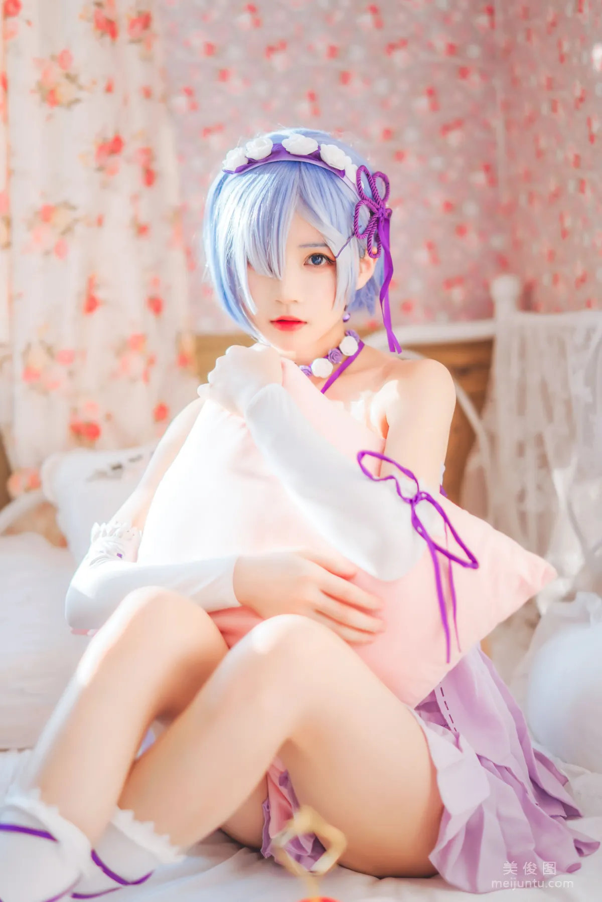 [Cosplay寫真] 桜桃喵 - 蕾姆小睡裙 19