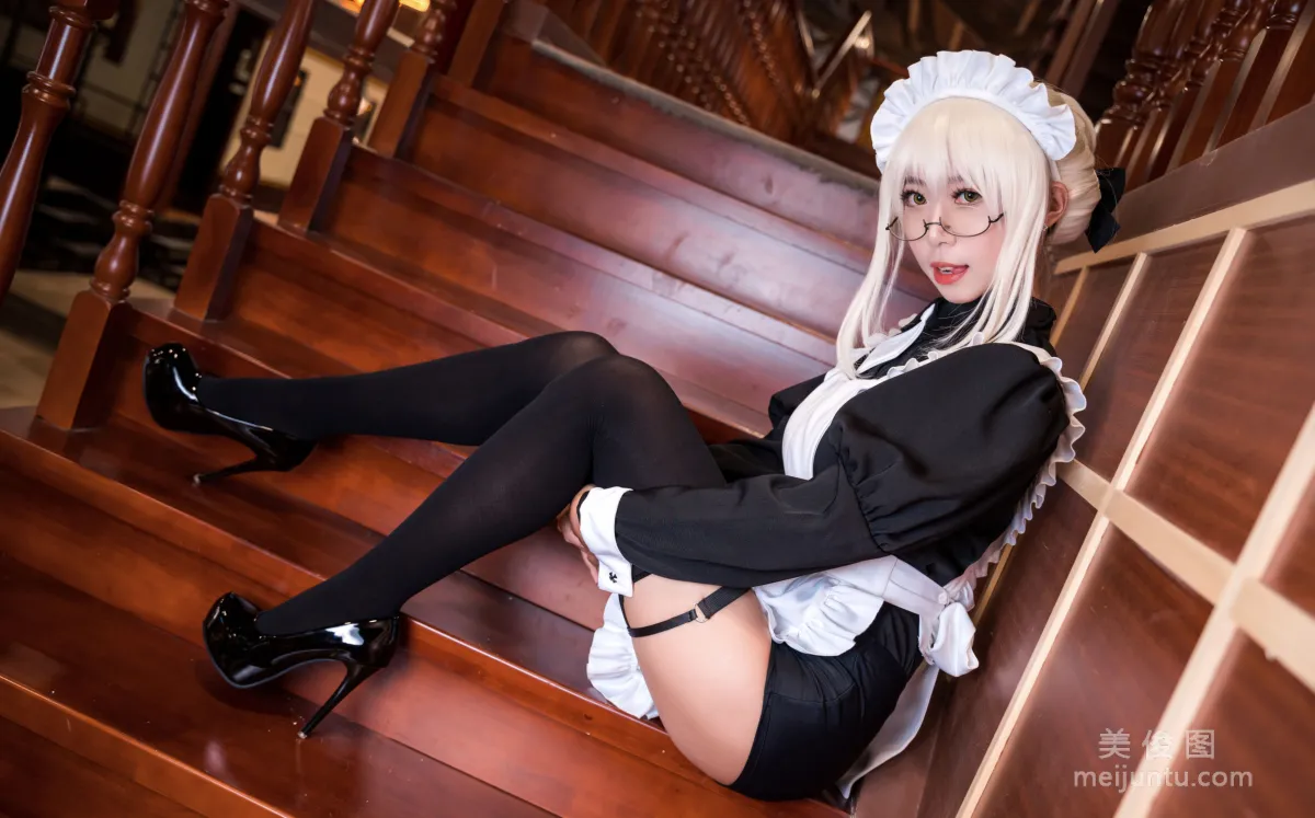 [Cosplay寫真] Money冷冷 - 95式玉玲珑-黑呆女仆 8