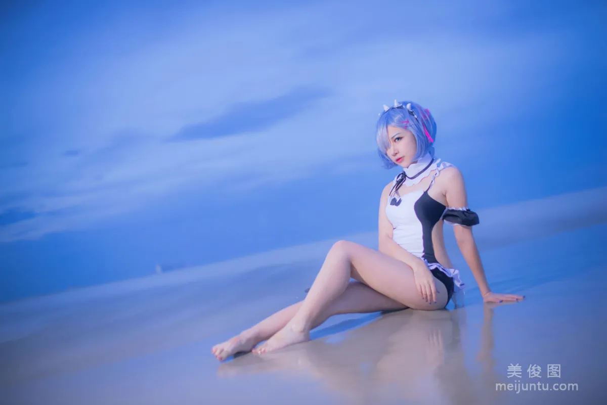[Cosplay] 人氣Coser二佐Nisa - 蕾姆泳衣 10