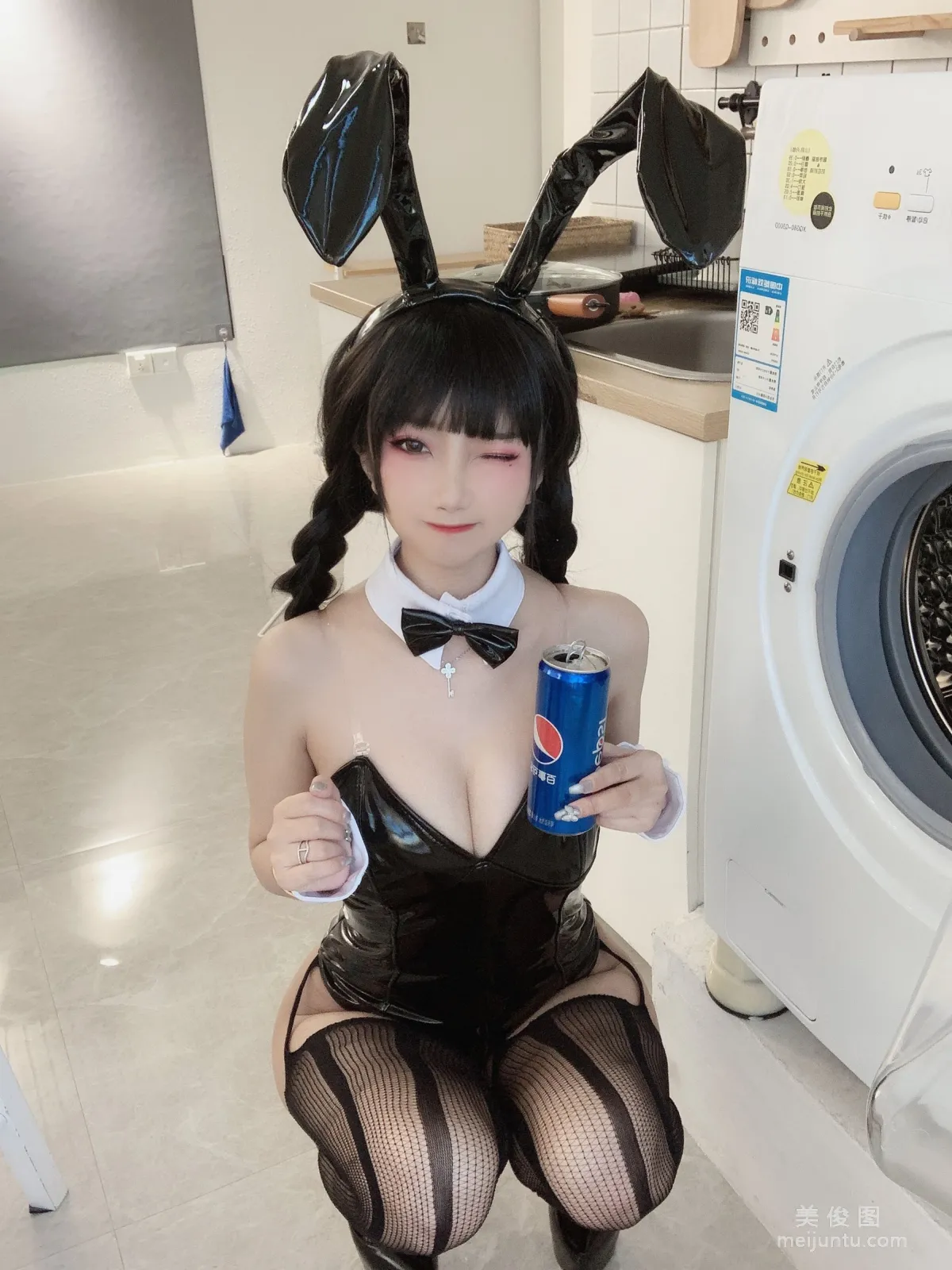 [Cosplay] 鬼畜瑤 - 黑色兔女郎 寫真集 6