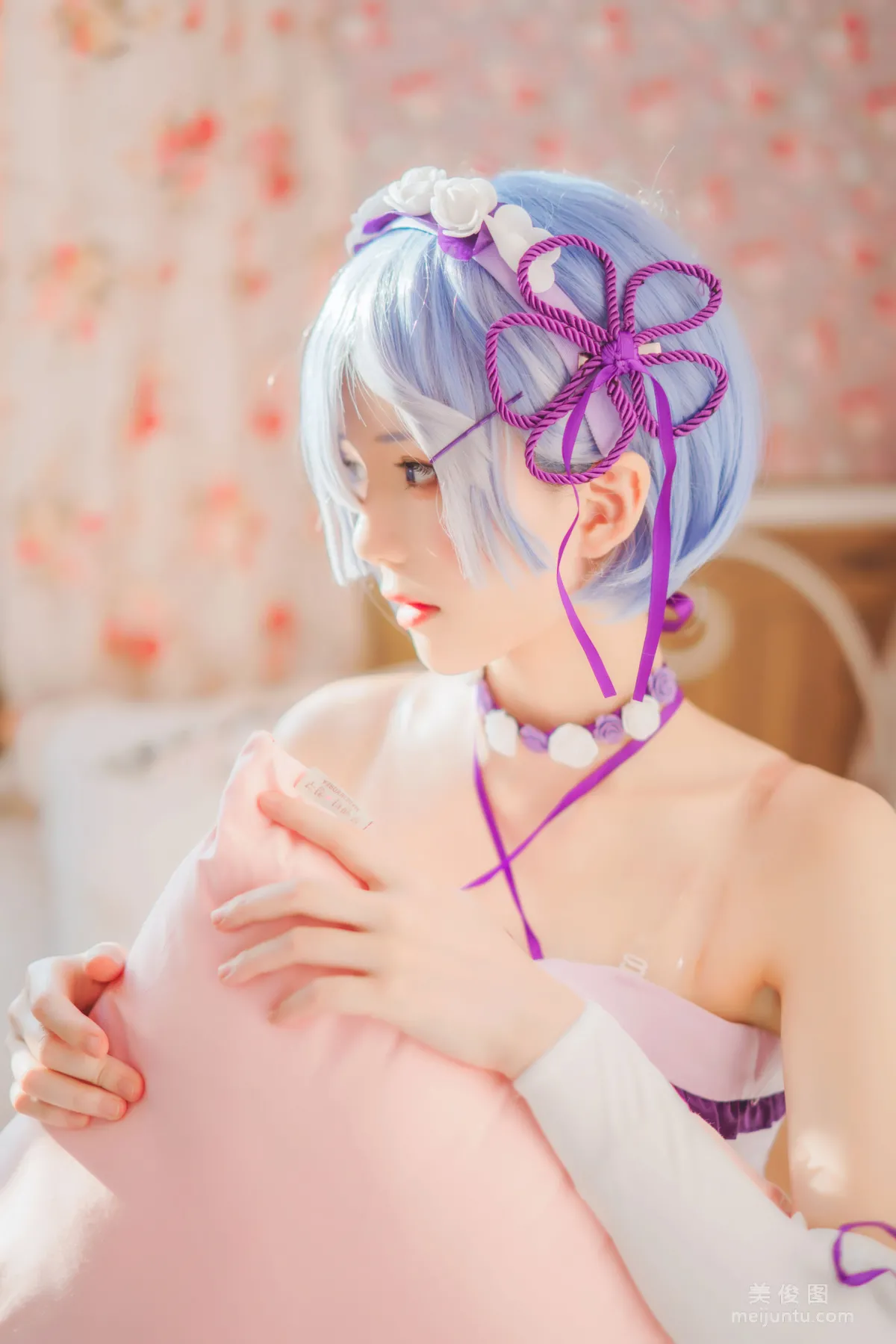 [Cosplay寫真] 桜桃喵 - 蕾姆小睡裙 20