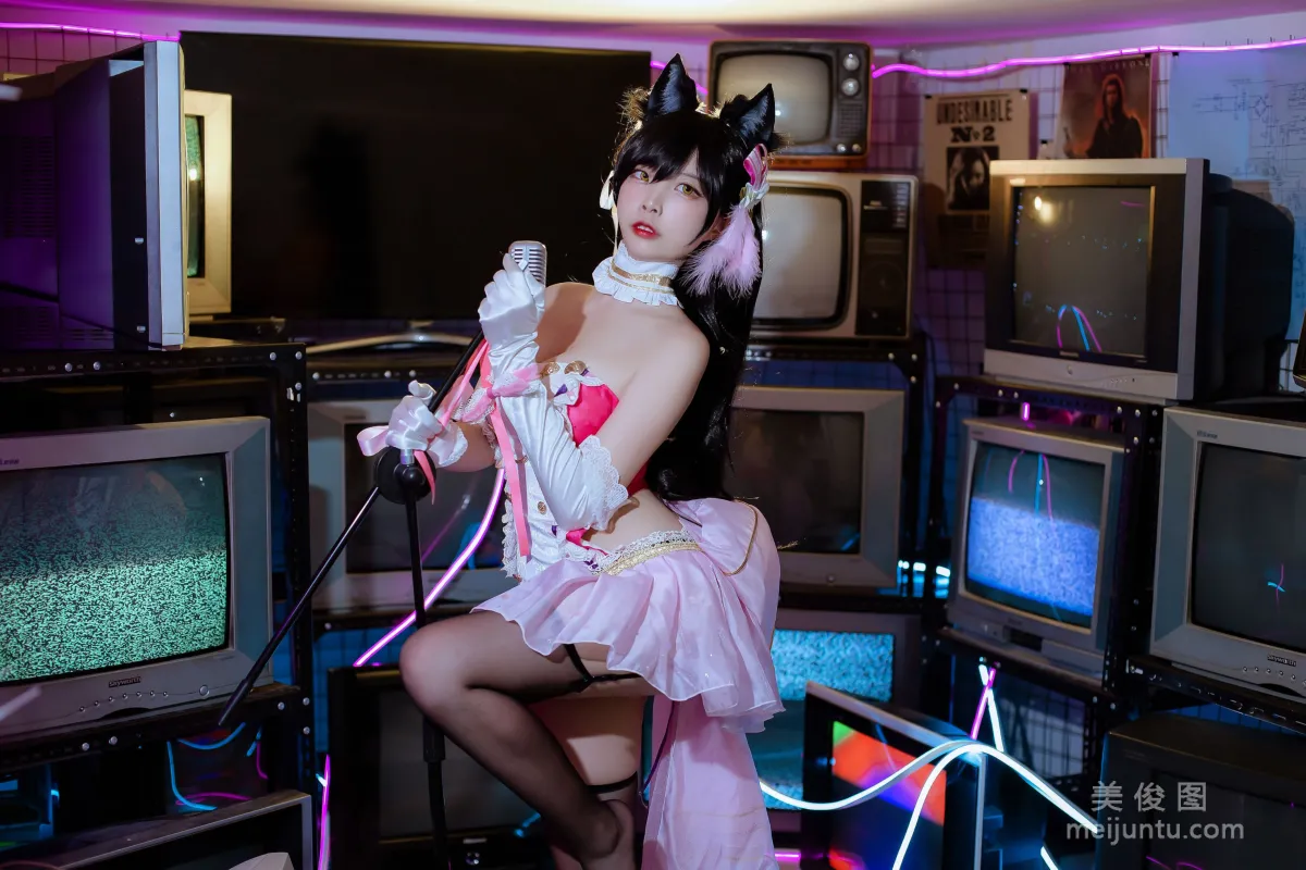 [Cosplay寫真] 二佐Nisa - 犬之眷之碧藍愛宕 打歌服 8
