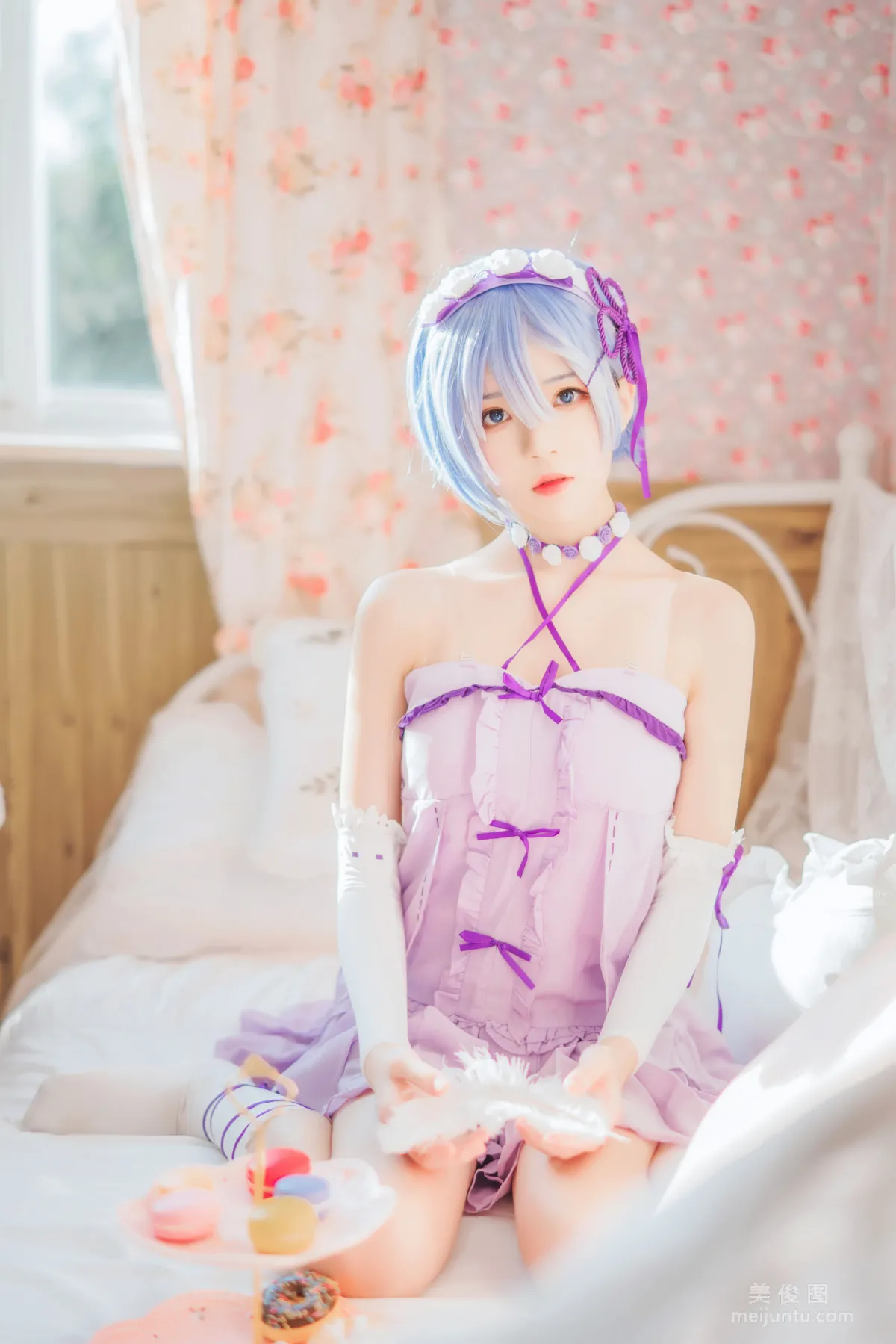 [Cosplay寫真] 桜桃喵 - 蕾姆小睡裙 2
