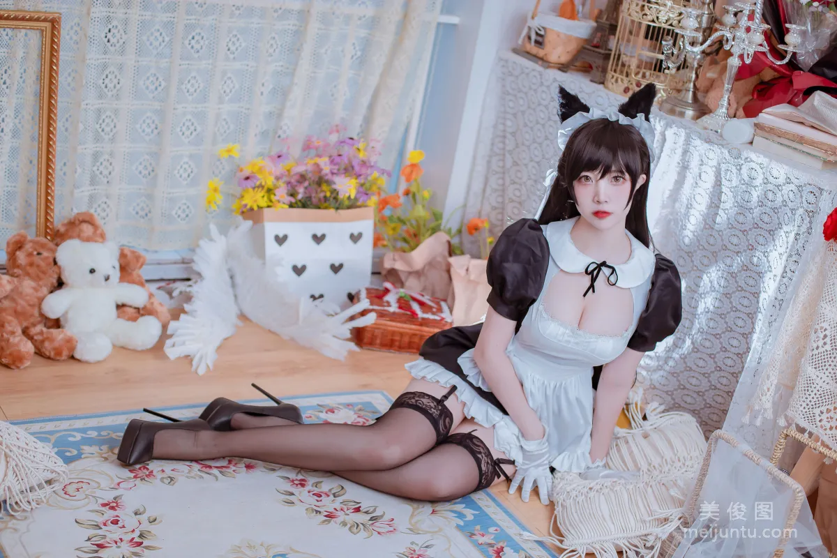 [Cosplay寫真] 二佐Nisa - 犬之眷之碧藍愛宕 女仆 9