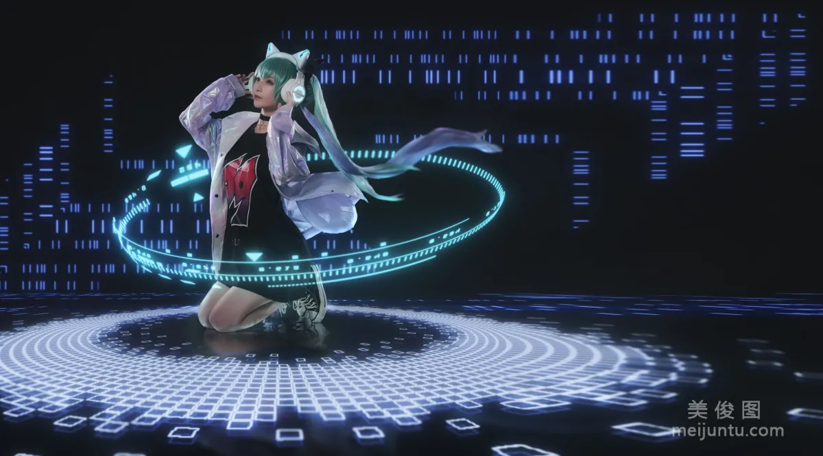 [Cosplay] 動漫博主鐵闆燒鬼舞w - 妖舞耳機miku 寫真集 17