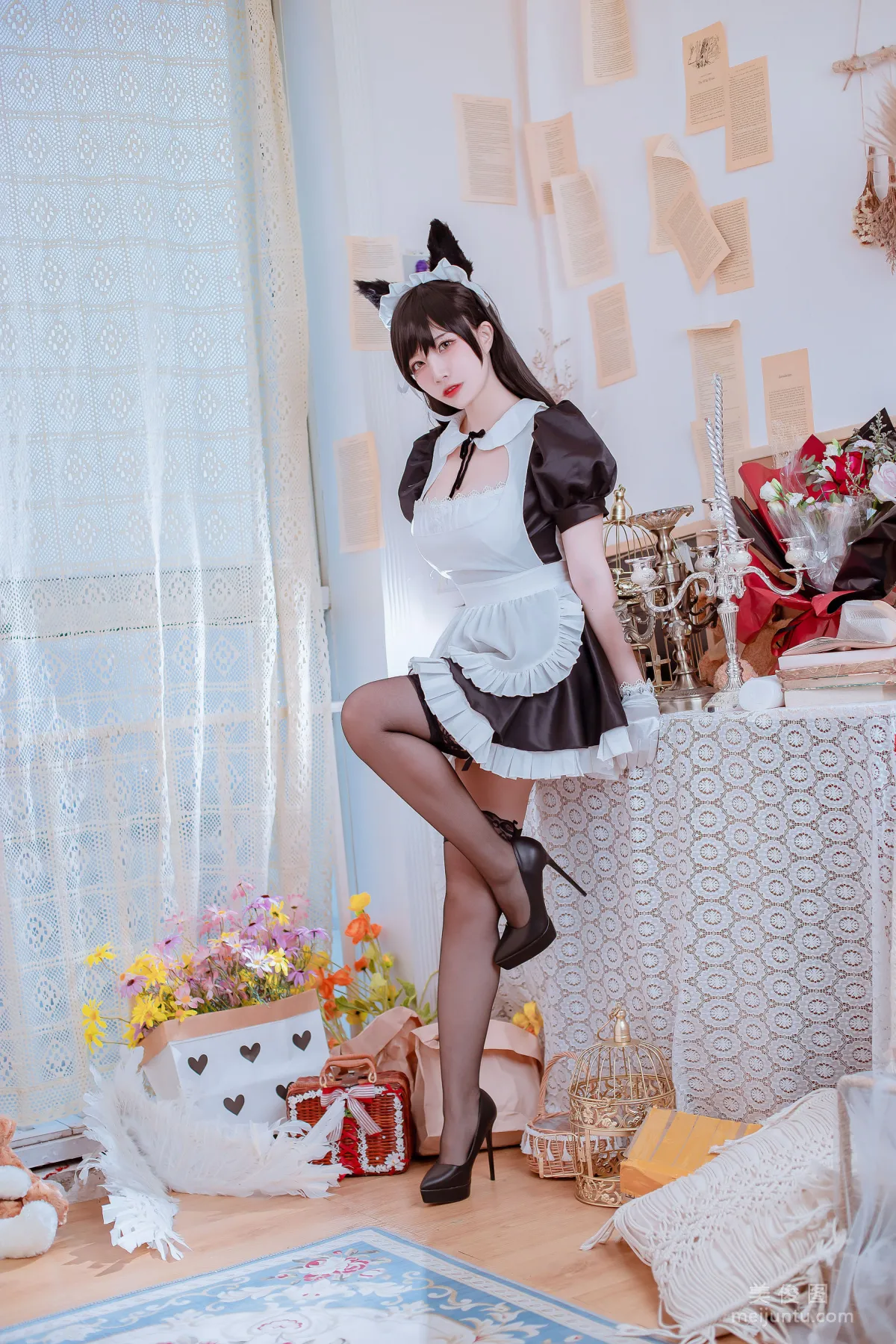 [Cosplay寫真] 二佐Nisa - 犬之眷之碧藍愛宕 女仆 4