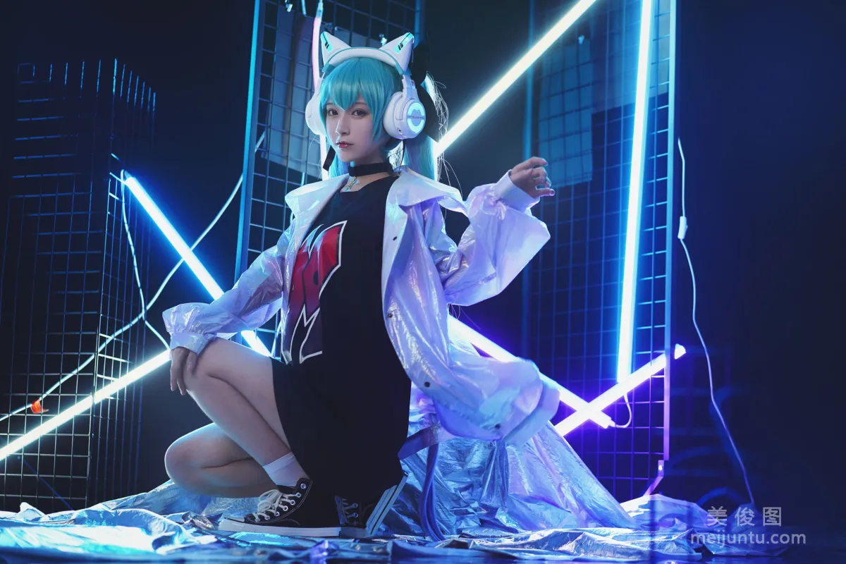 [Cosplay] 動漫博主鐵闆燒鬼舞w - 妖舞耳機miku 寫真集 15