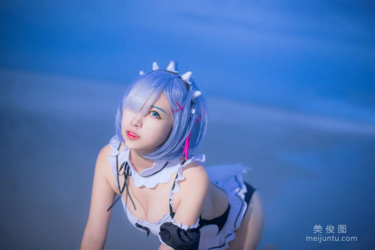 [Cosplay] 人气Coser二佐Nisa - 蕾姆泳衣9