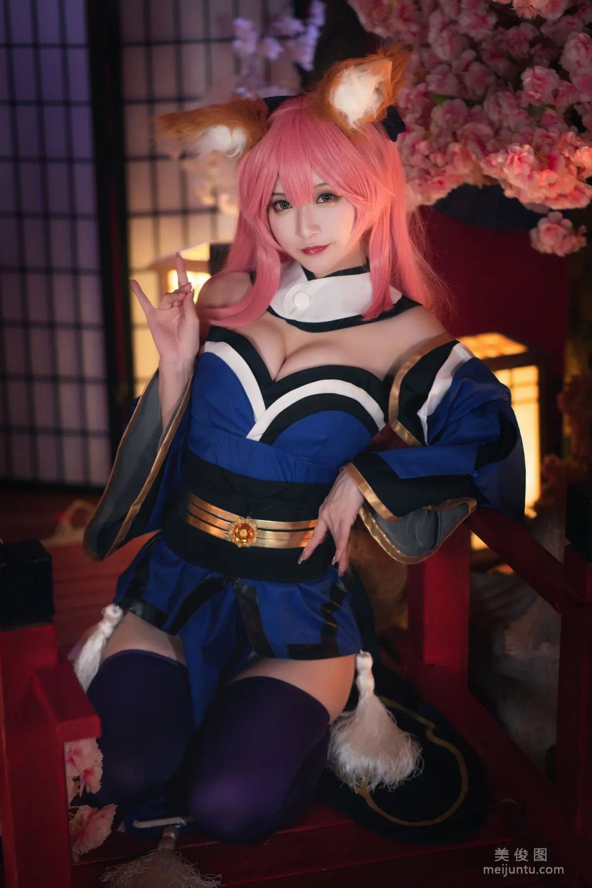 [Cosplay] 动漫博主铁板烧鬼舞w - 玉藻前 原皮28