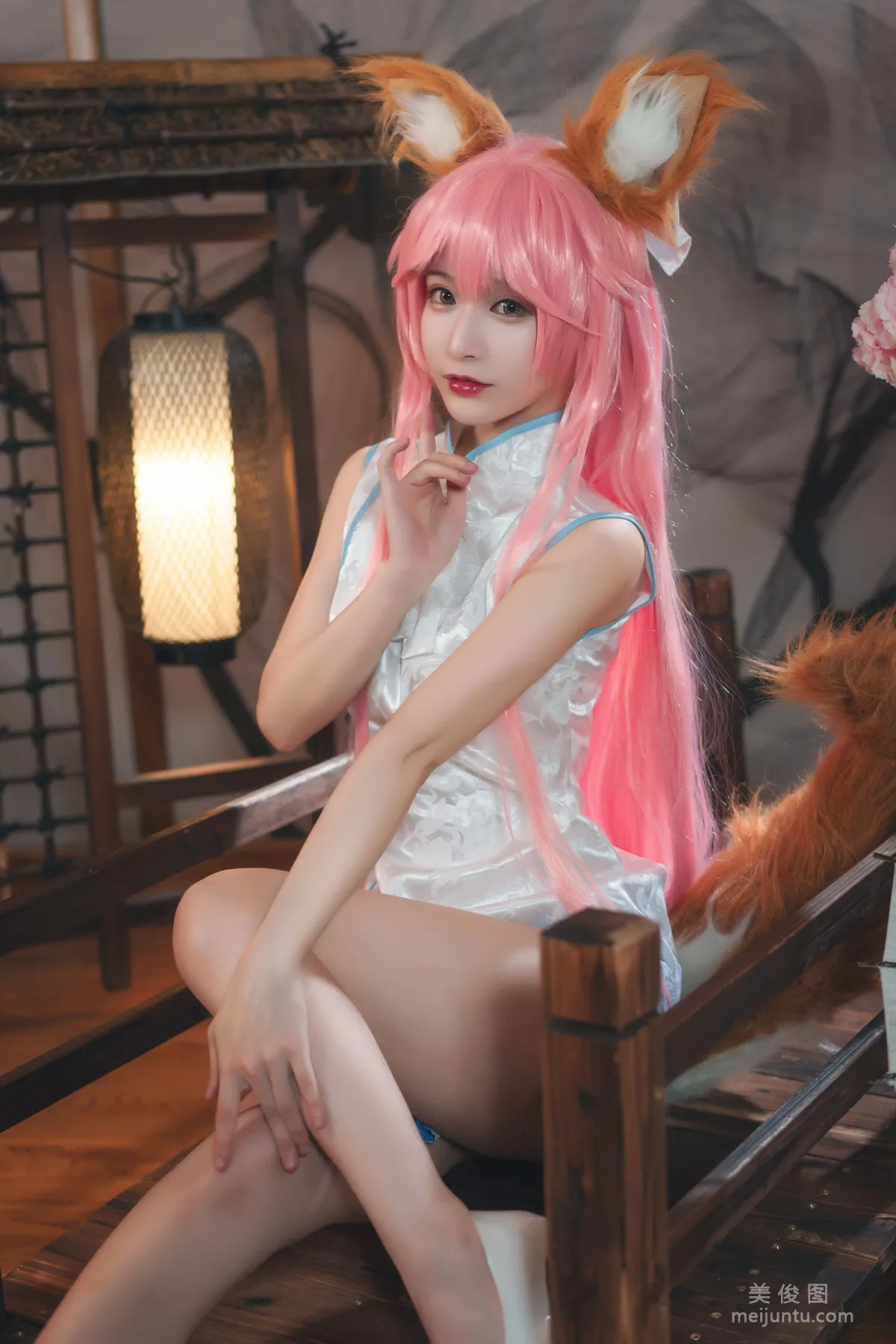 [Cosplay] 動漫博主鐵闆燒鬼舞w - 玉藻前 旗袍 寫真集 13