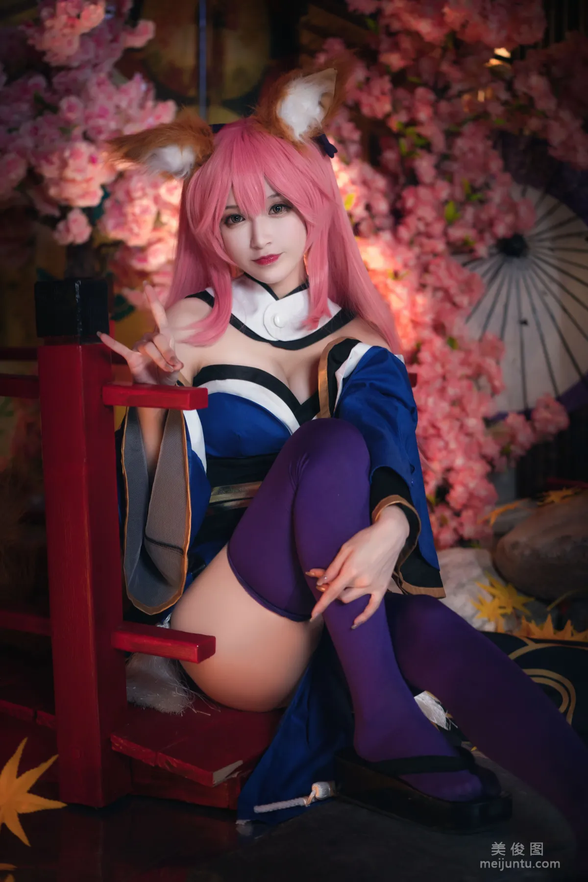 [Cosplay] 动漫博主铁板烧鬼舞w - 玉藻前 原皮23