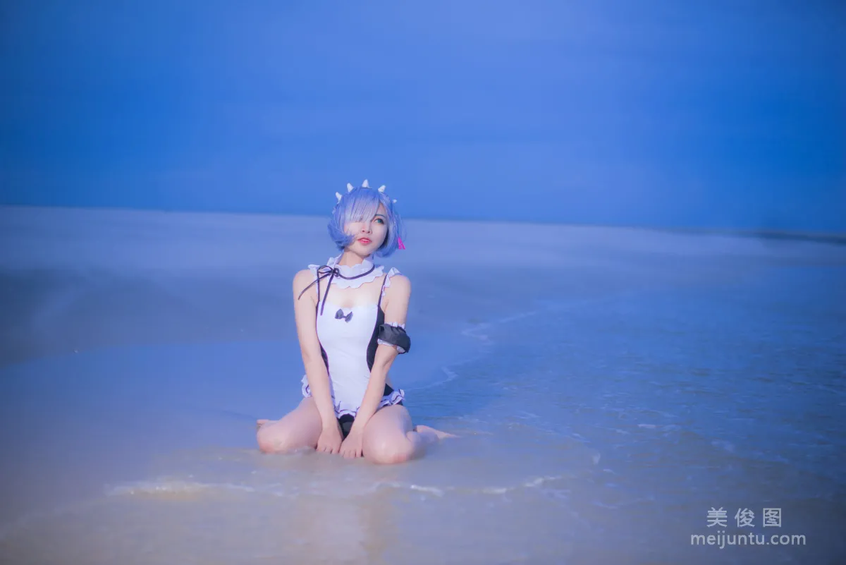 [Cosplay] 人氣Coser二佐Nisa - 蕾姆泳衣 12