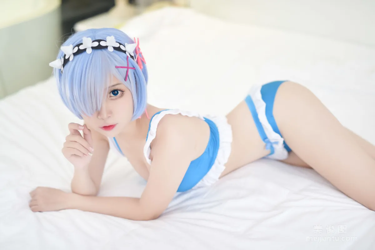 [Cosplay] 人气Coser二佐Nisa - 蕾姆泳衣2