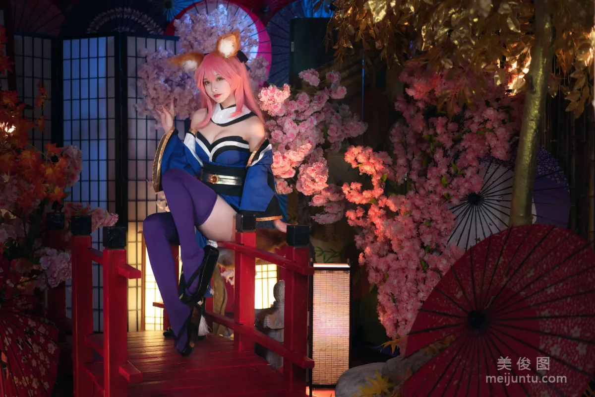 [Cosplay] 动漫博主铁板烧鬼舞w - 玉藻前 原皮32
