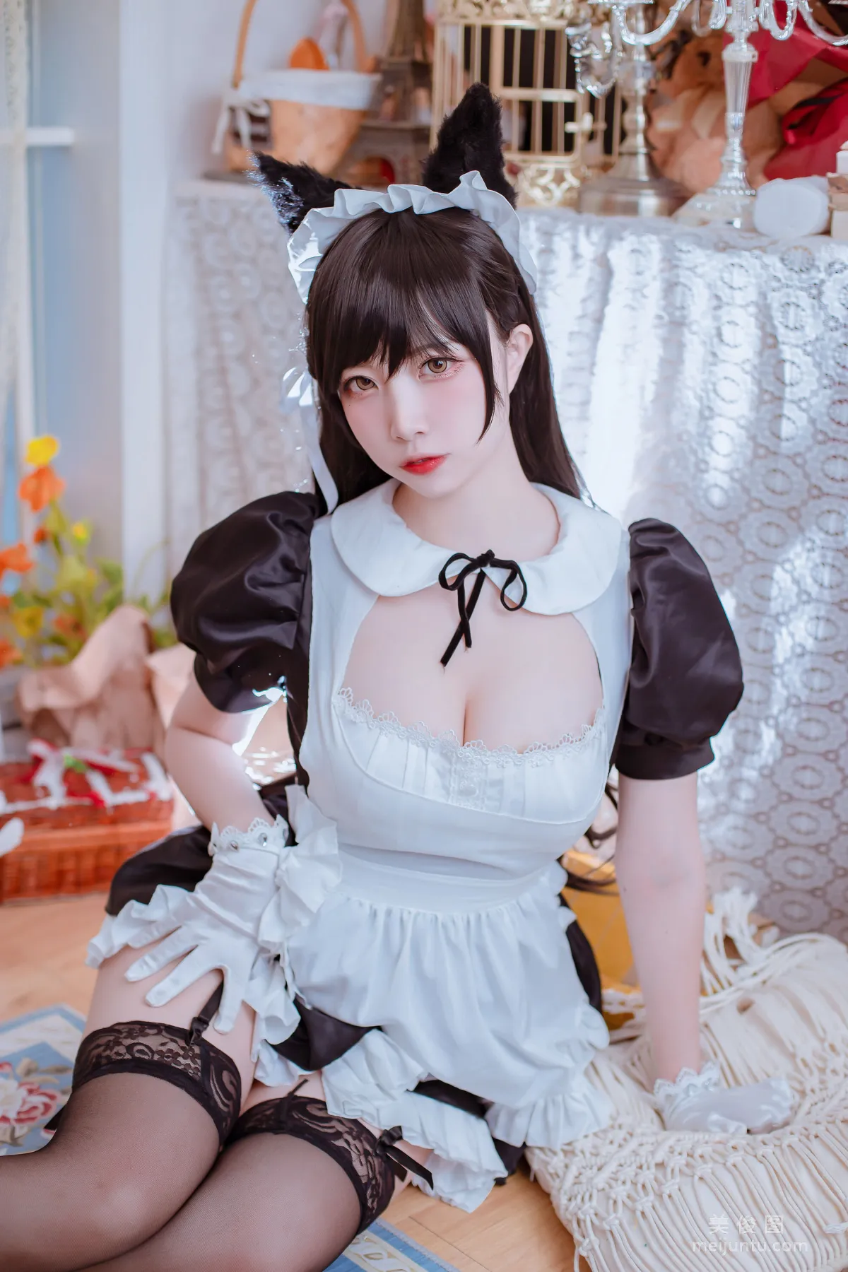 [Cosplay寫真] 二佐Nisa - 犬之眷之碧藍愛宕 女仆 11