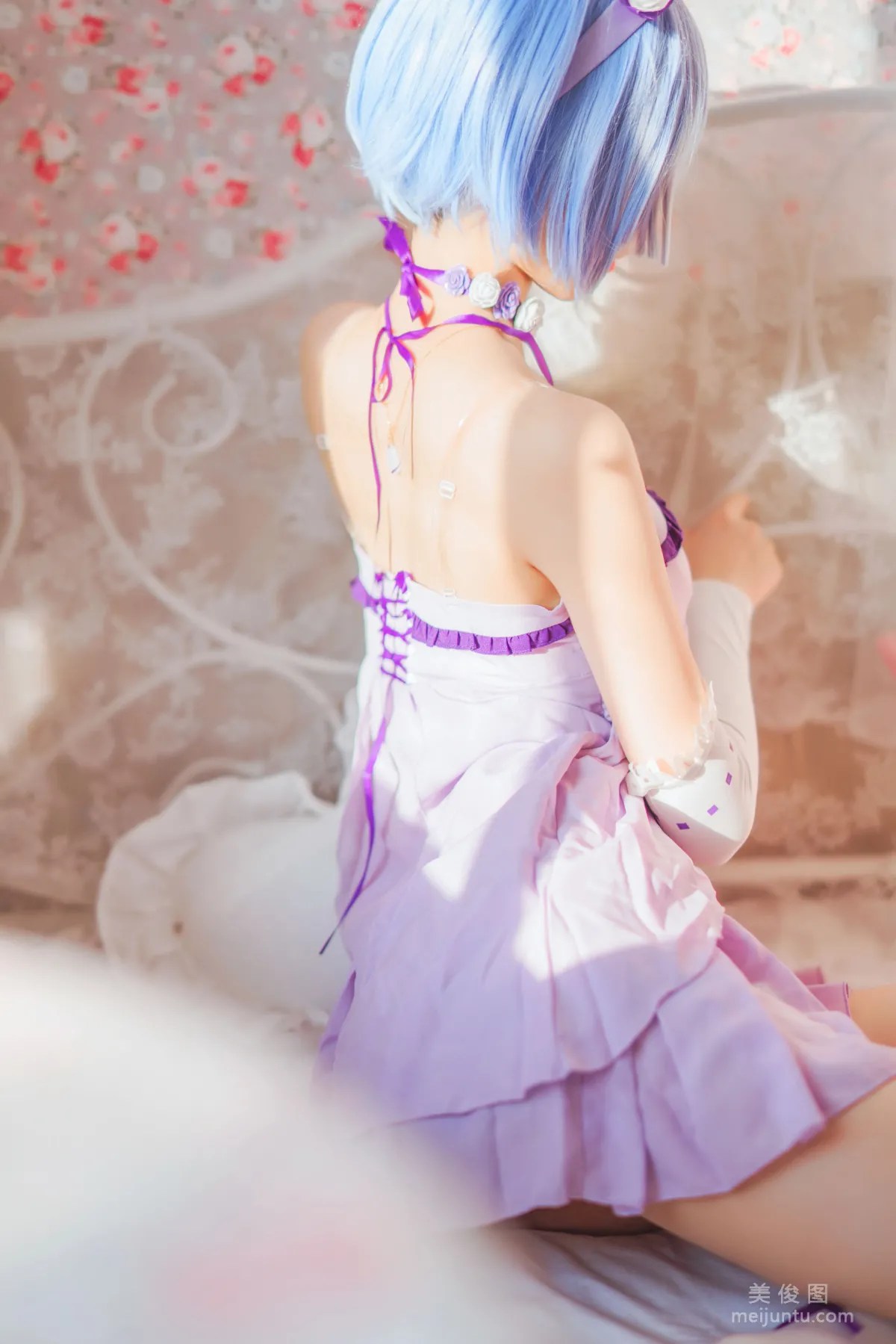 [Cosplay寫真] 桜桃喵 - 蕾姆小睡裙 18