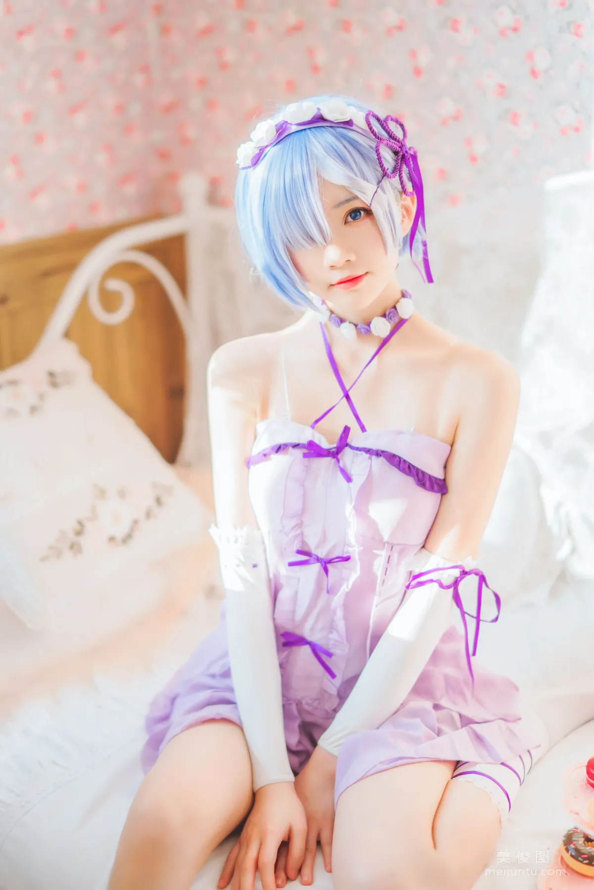 [Cosplay寫真] 桜桃喵 - 蕾姆小睡裙 5