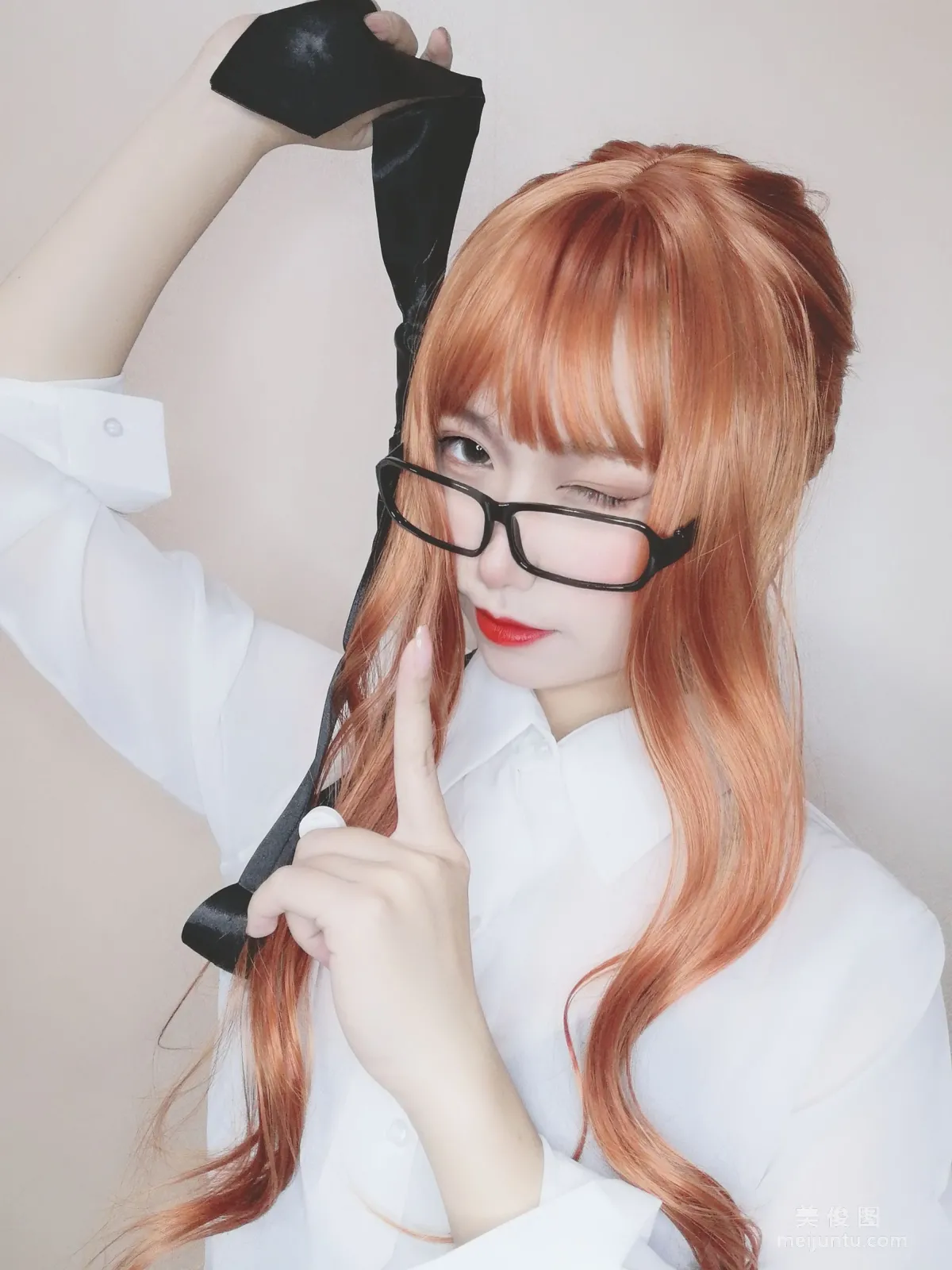 [Cosplay] 芋圓侑子SJ_ - 黑絲女教師 寫真集 8
