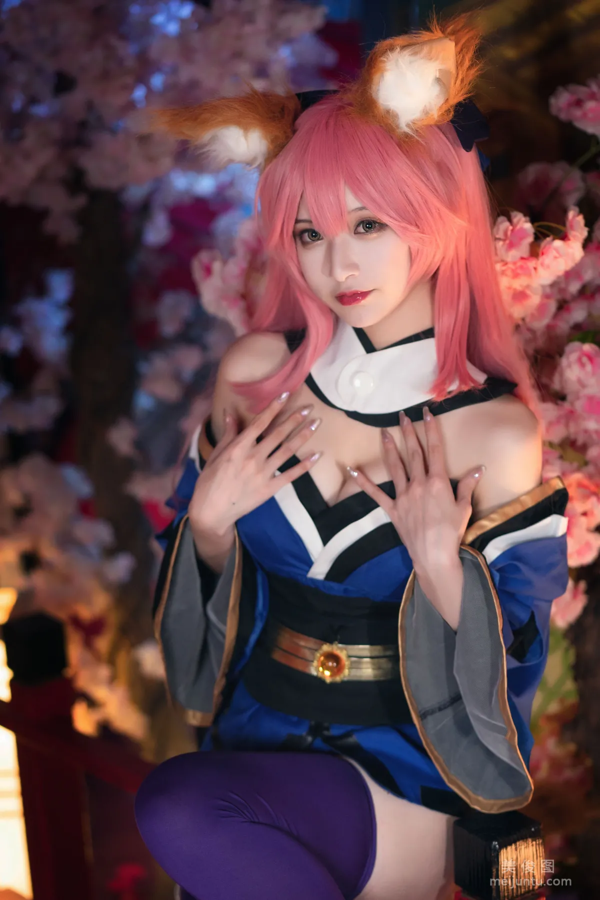 [Cosplay] 动漫博主铁板烧鬼舞w - 玉藻前 原皮8