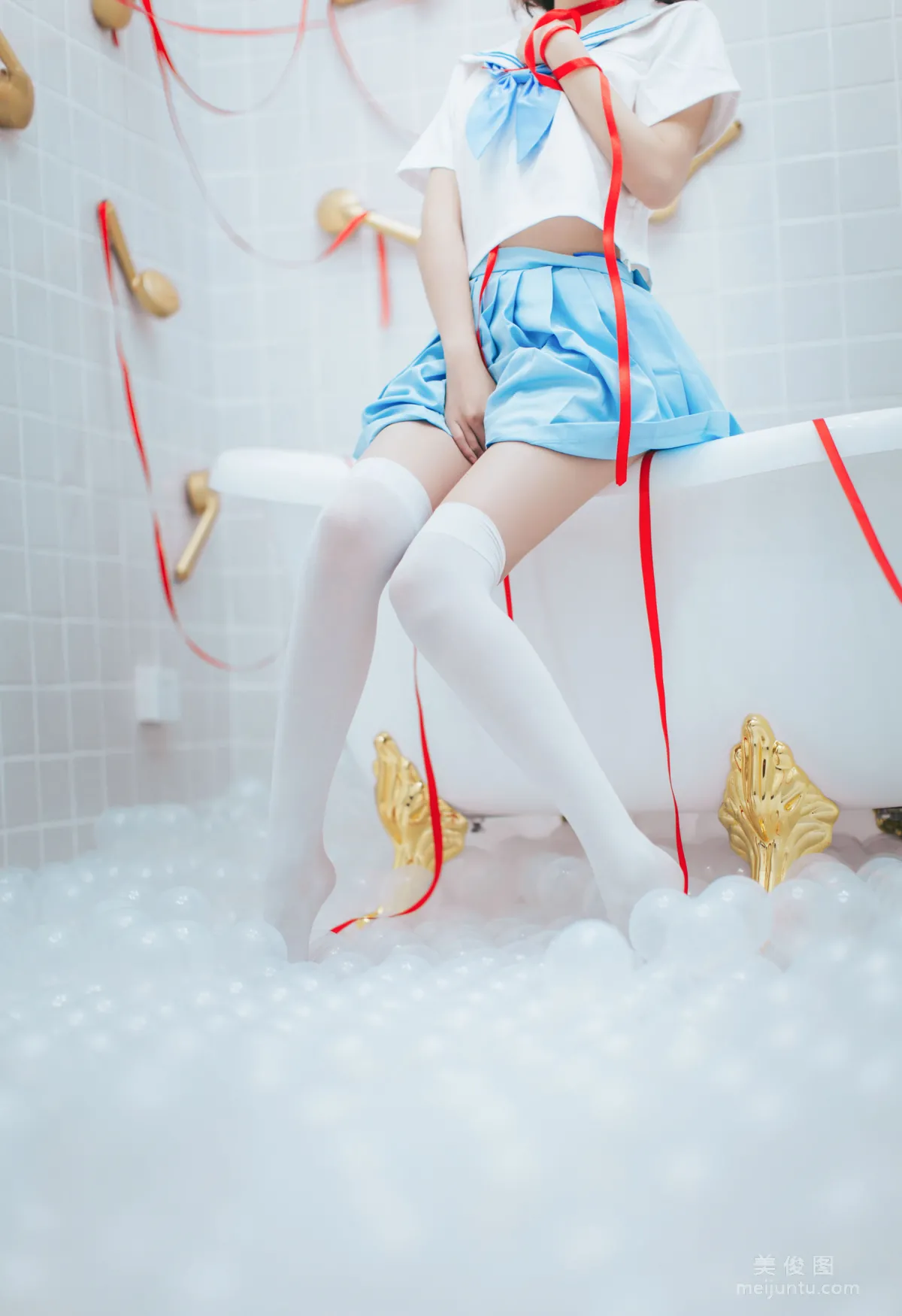[Cosplay] 疯猫ss - 浴室JK 写真集5