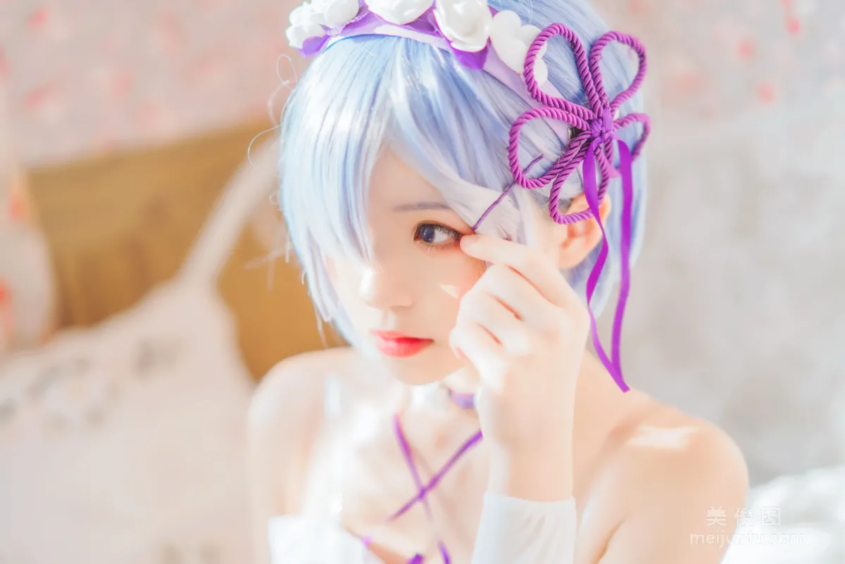 [Cosplay寫真] 桜桃喵 - 蕾姆小睡裙 9