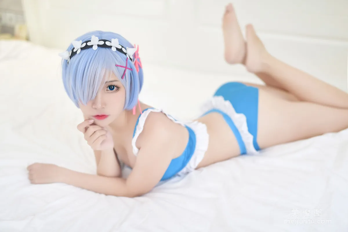 [Cosplay] 人气Coser二佐Nisa - 蕾姆泳衣1