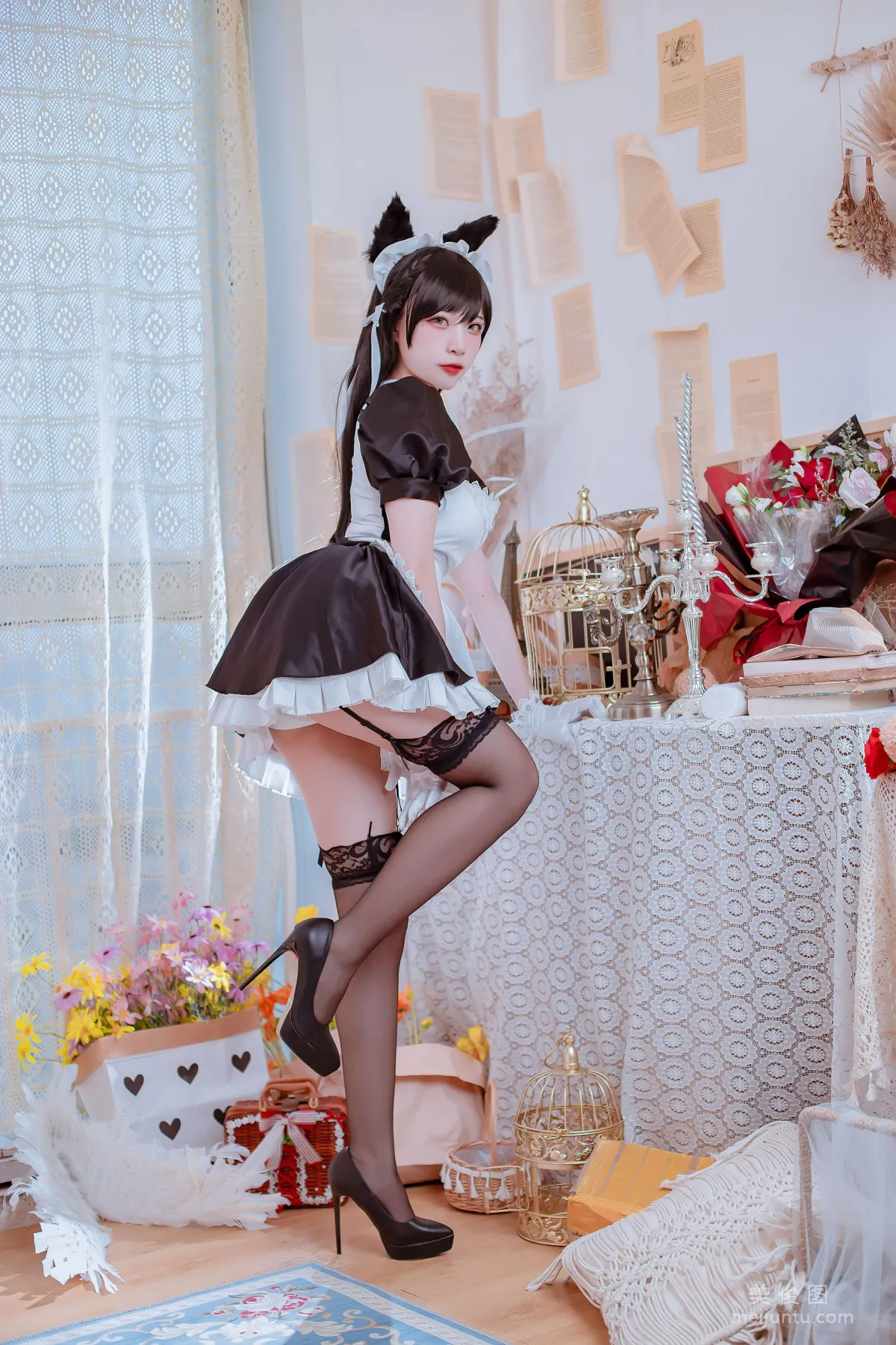 [Cosplay寫真] 二佐Nisa - 犬之眷之碧藍愛宕 女仆 3