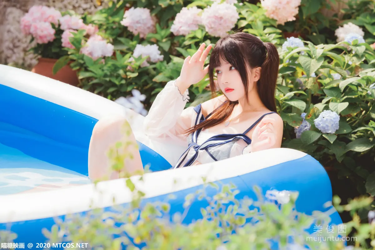 [喵糖映畫] VOL.303 藍色夏日 寫真集 5