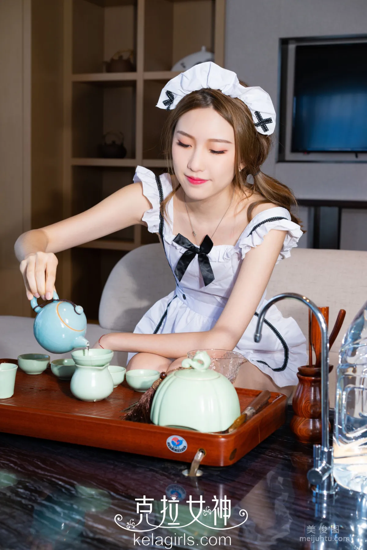 [克拉女神Kelagirls] 芊芊 - 女仆の功夫茶 寫真集 9