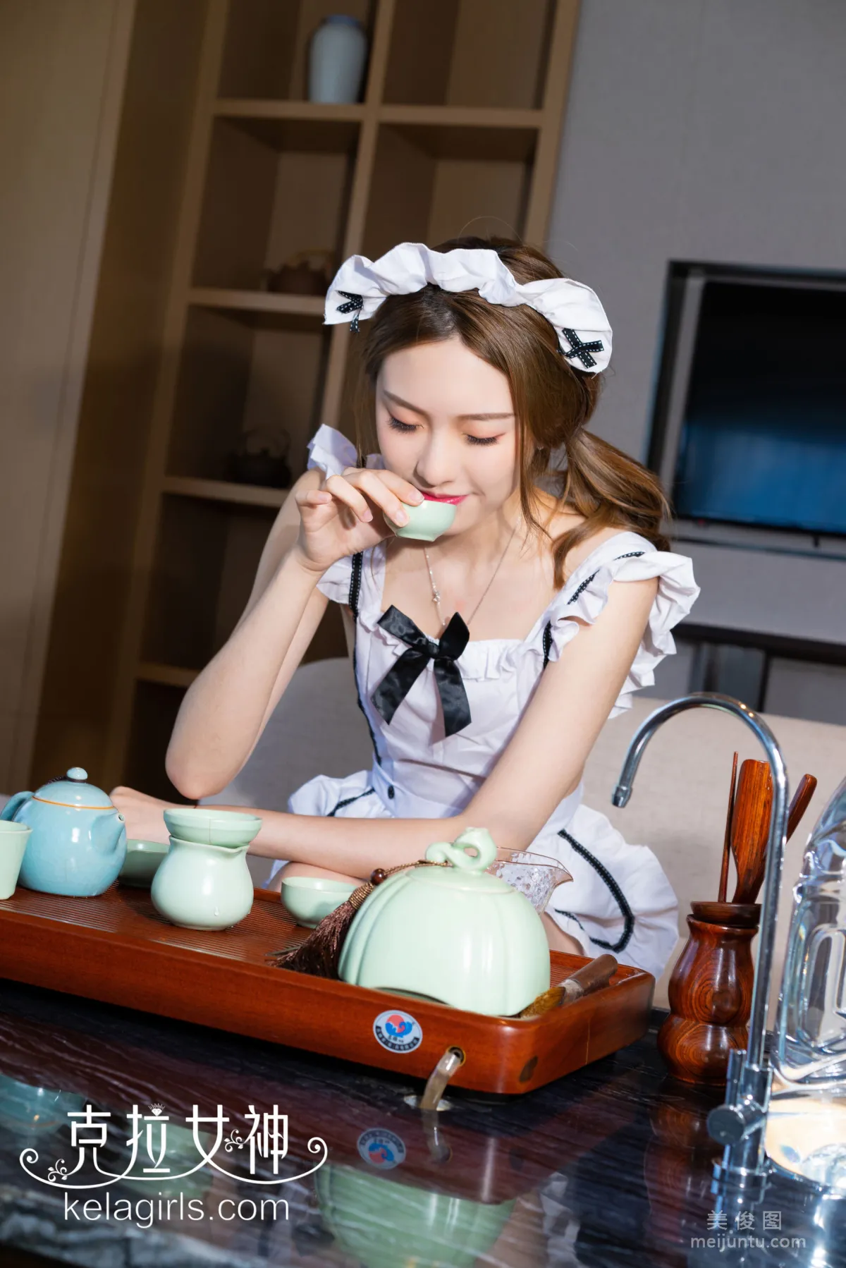 [克拉女神Kelagirls] 芊芊 - 女仆の功夫茶 寫真集 6