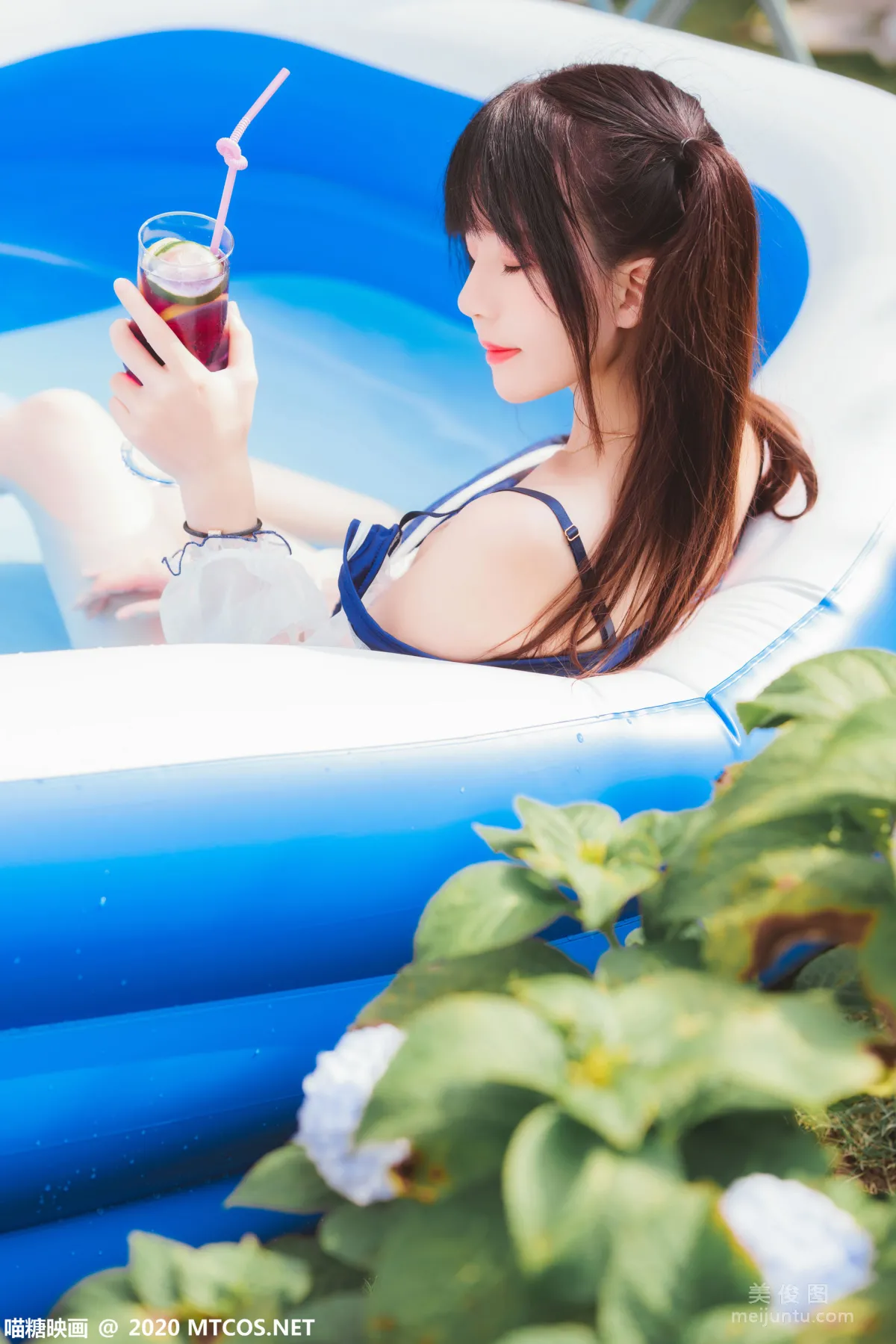 [喵糖映畫] VOL.303 藍色夏日 寫真集 13