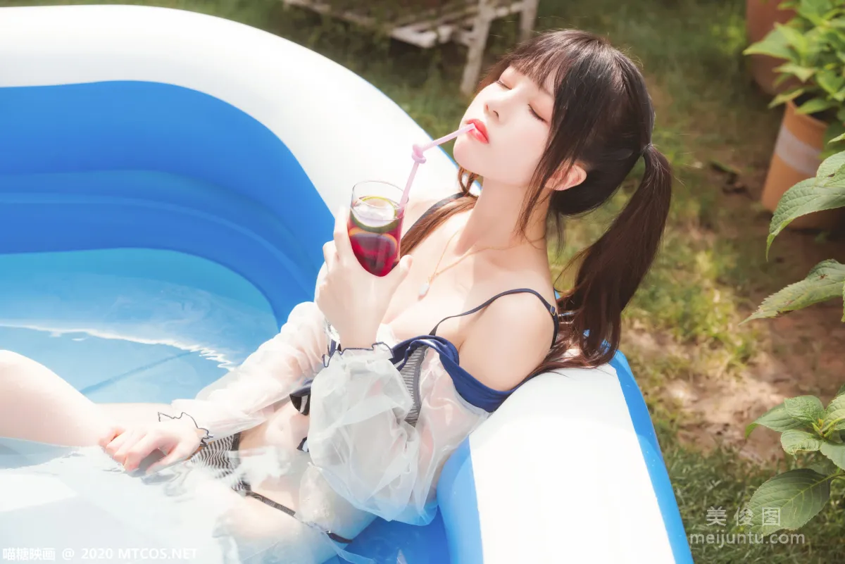 [喵糖映畫] VOL.303 藍色夏日 寫真集 11