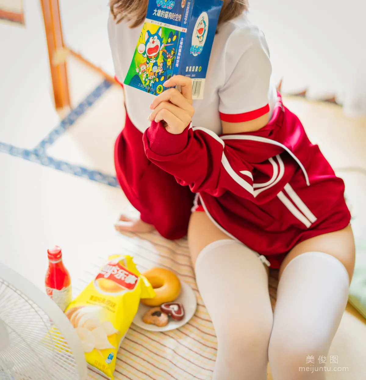 [網紅COSER] 小倉千代w - 紅色體操服 寫真集 21