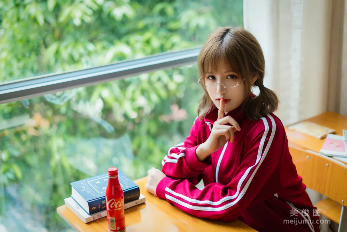 [網紅COSER] 小倉千代w - 紅色體操服 寫真集 28