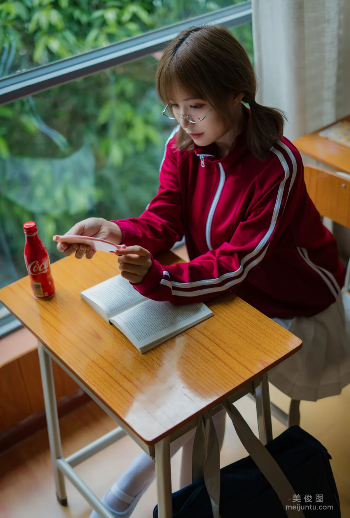 [網紅COSER] 小倉千代w - 紅色體操服 寫真集 25