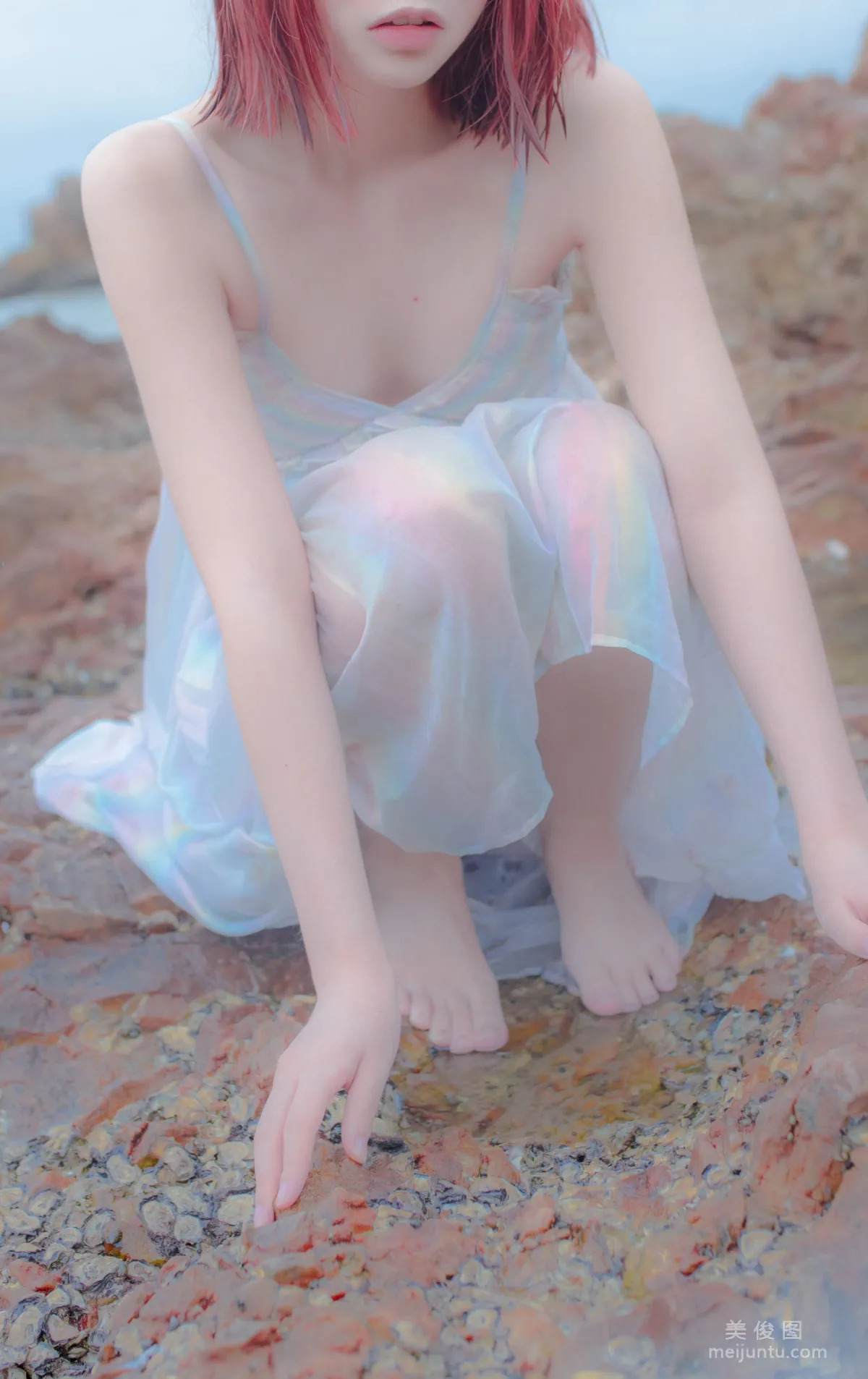 [網紅COSER] 瘋貓ss - 思緒之礁石人魚 寫真集 16
