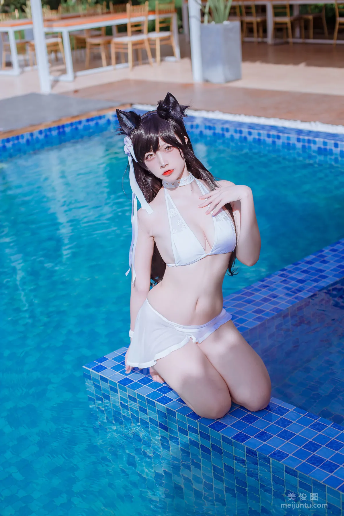 [網紅COSER] 二佐Nisa - 犬之眷之碧藍愛宕 泳裝 寫真集 6
