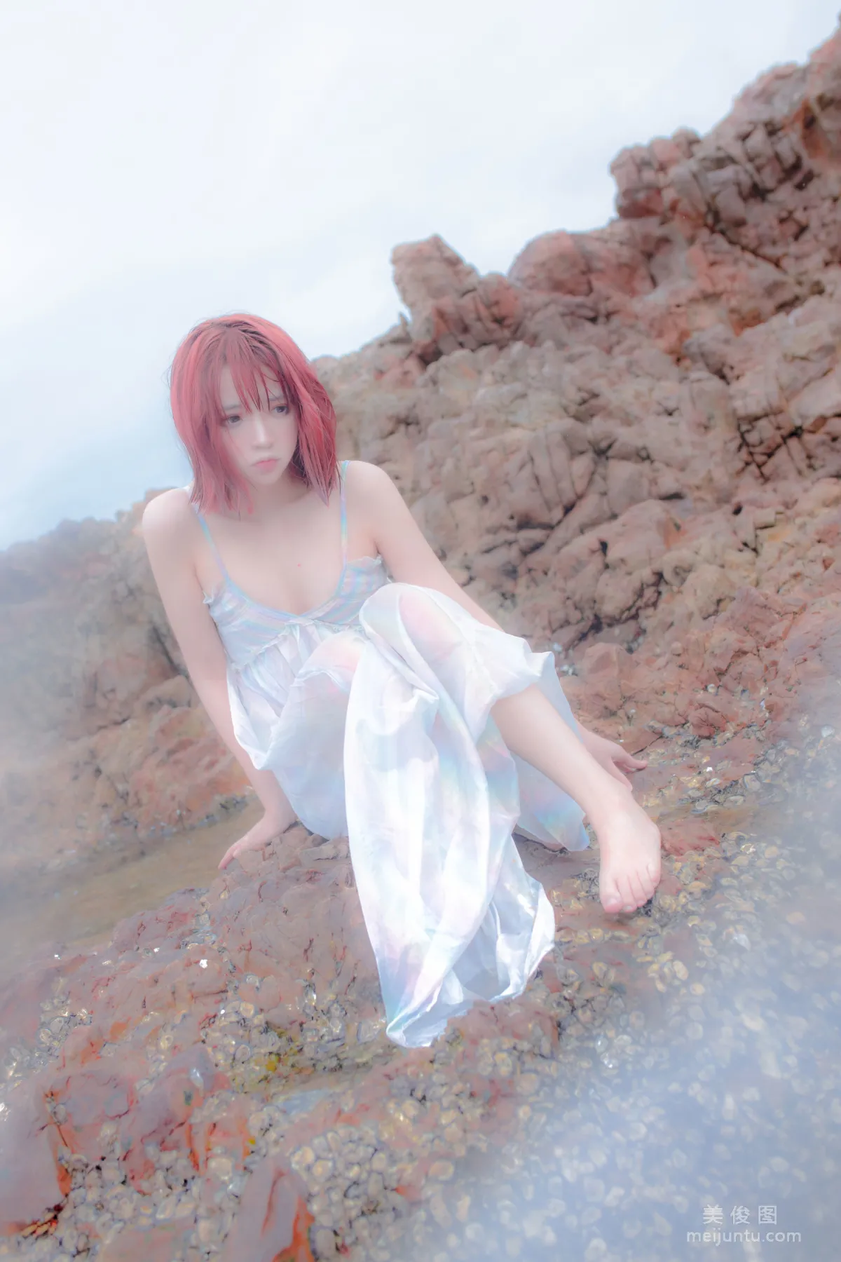 [網紅COSER] 瘋貓ss - 思緒之礁石人魚 寫真集 19