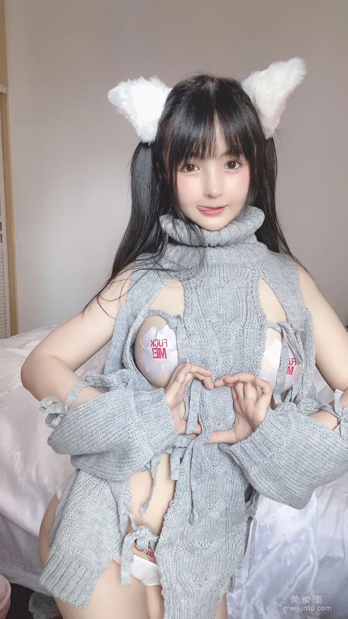 [網紅COSER] 桜井甯甯 - 白い貓ちゃん 寫真集 25