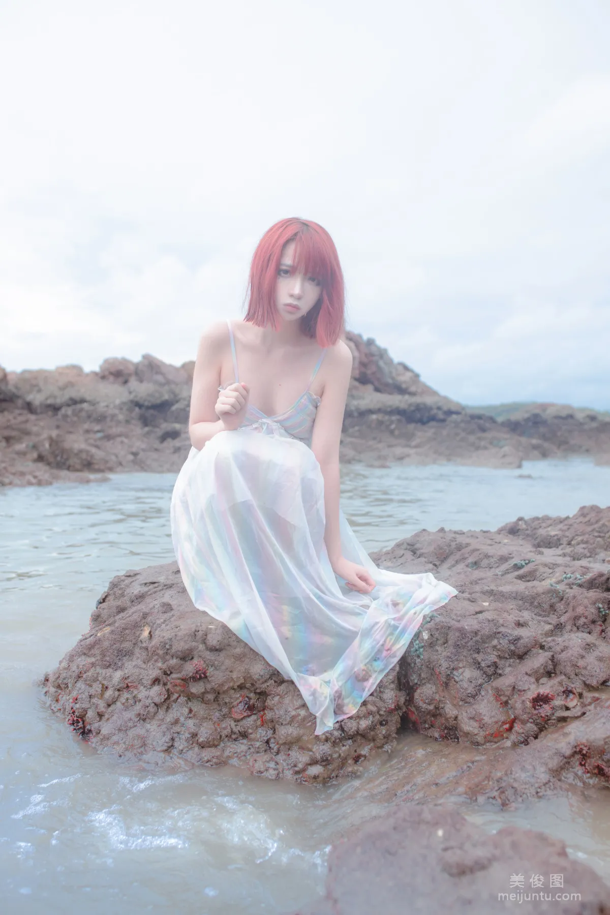 [網紅COSER] 瘋貓ss - 思緒之礁石人魚 寫真集 25