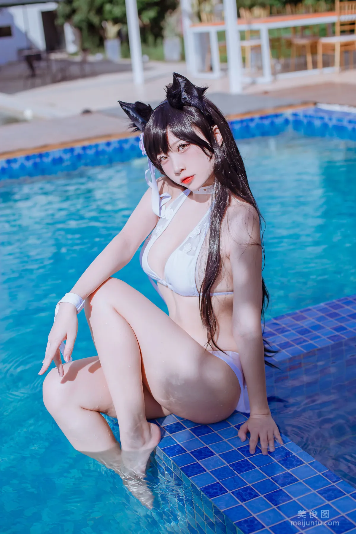 [網紅COSER] 二佐Nisa - 犬之眷之碧藍愛宕 泳裝 寫真集 12
