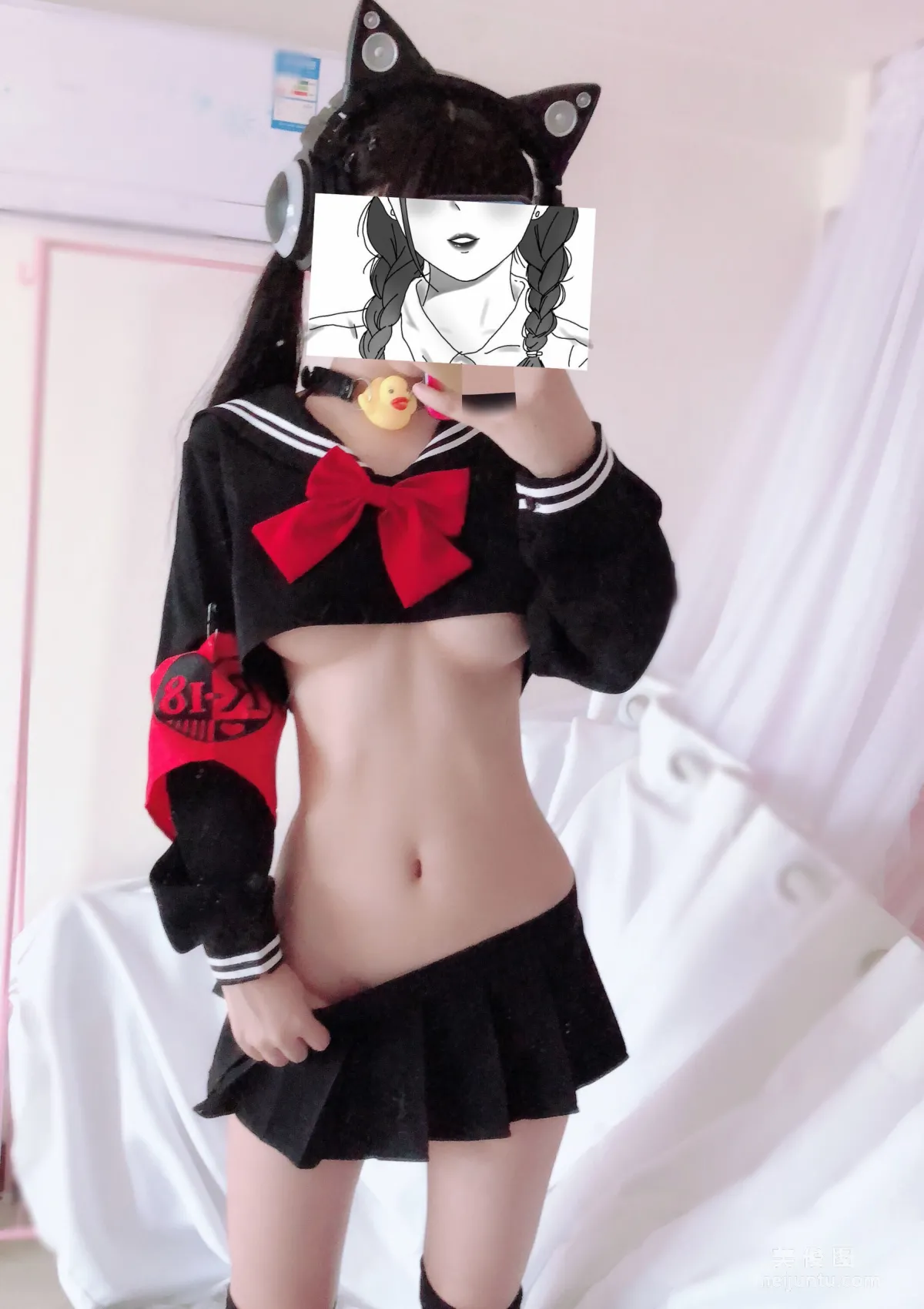 [網紅COSER] 桜井甯甯 - 半乳制服 寫真集 69
