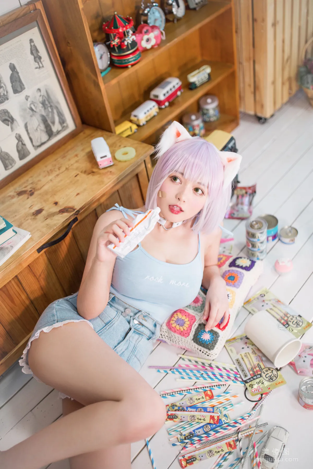 [網紅COSER] 黑貓貓OvO - 養貓小課堂 寫真集 20