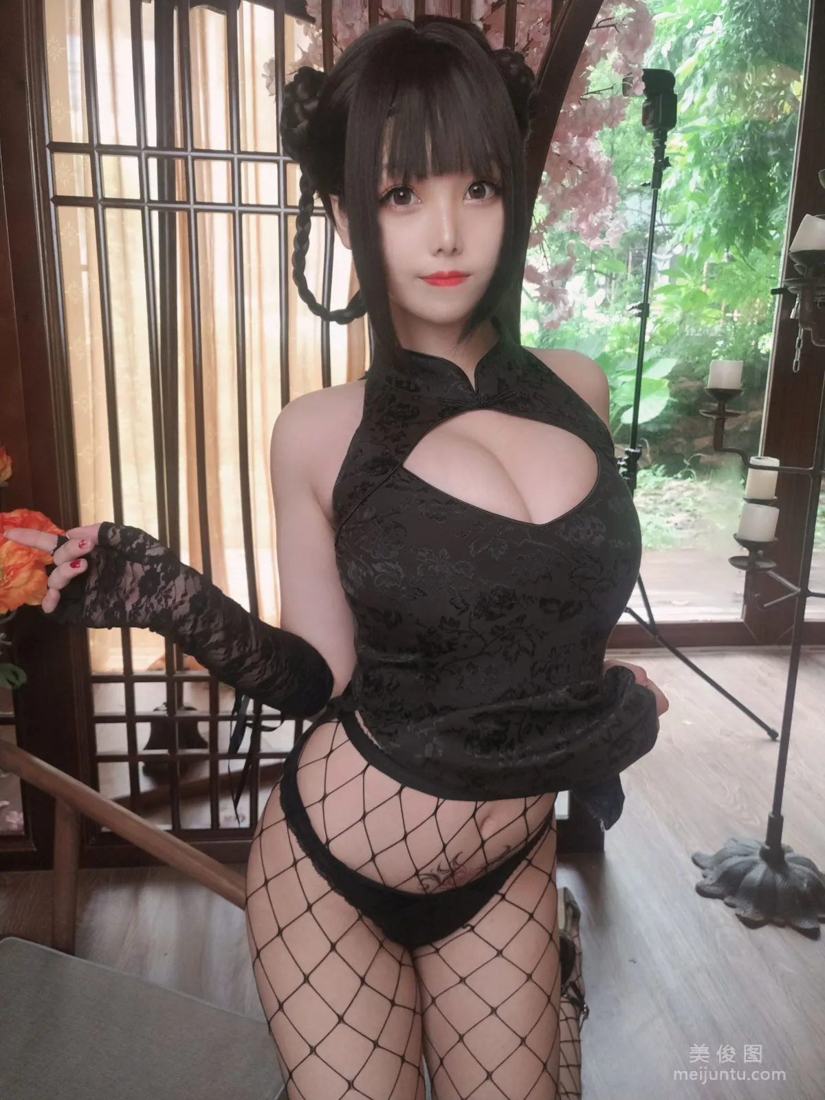 [網紅COSER] 萌系小姐姐蜜汁貓裘 - 皮衣舞娘 寫真集 1
